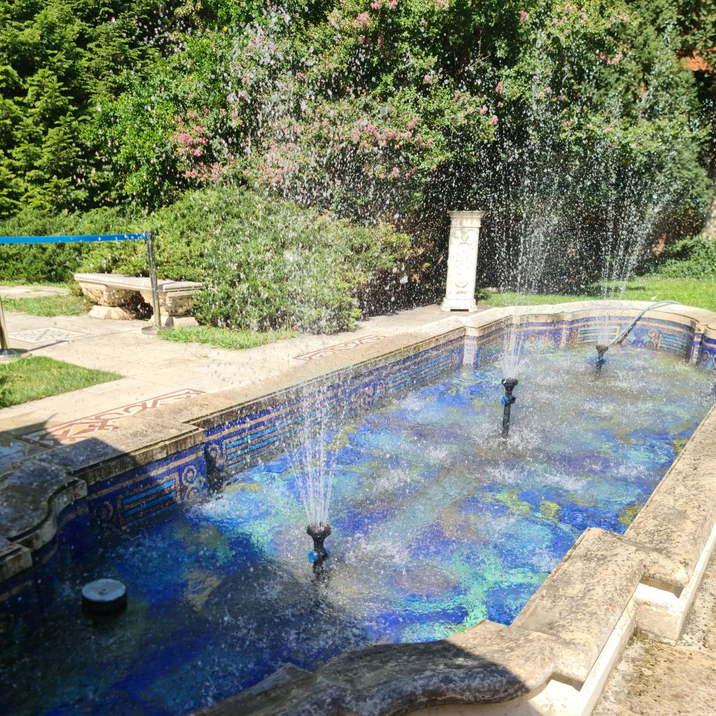 Pool deck base and form preparation before concrete placement