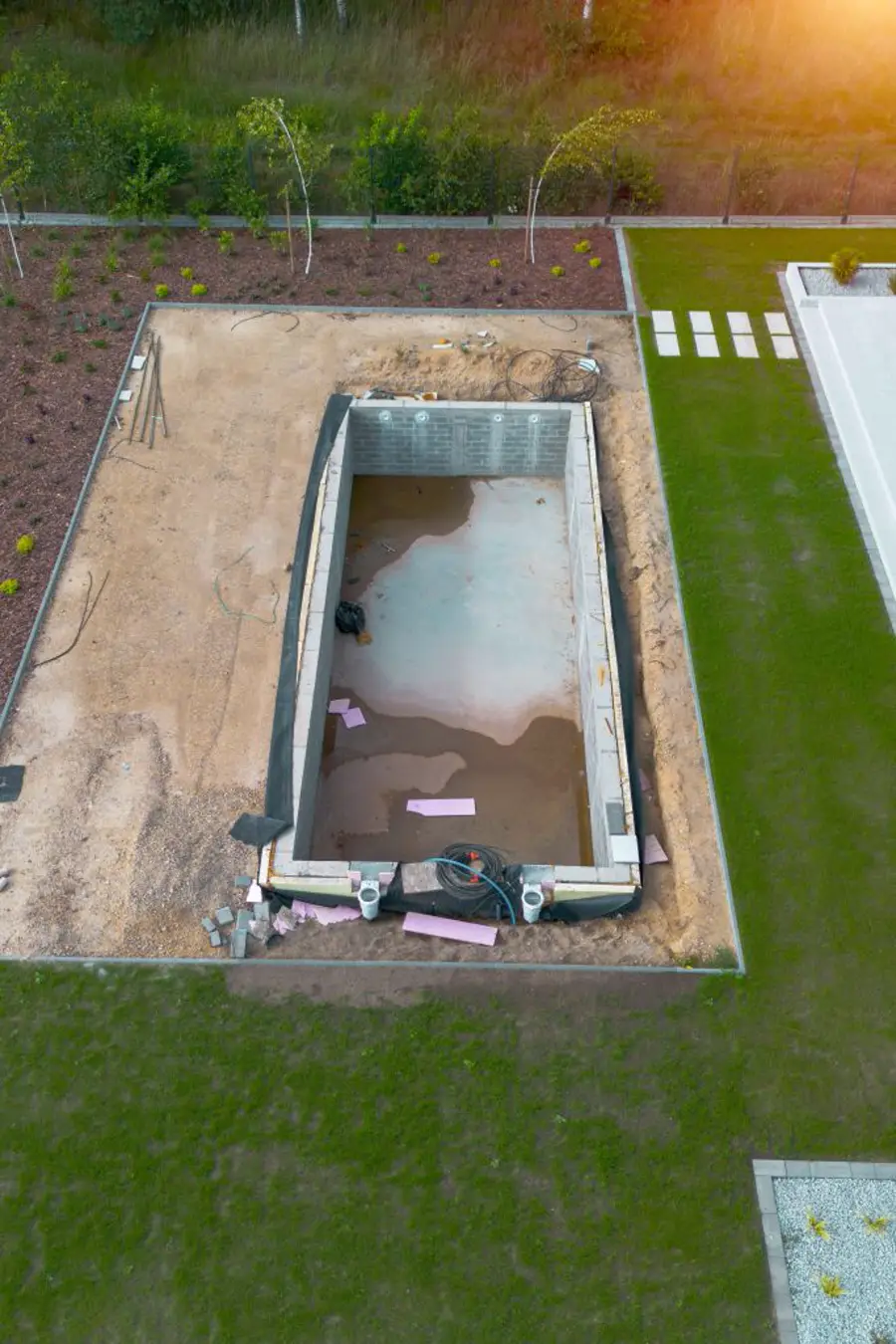 Pool deck installation project